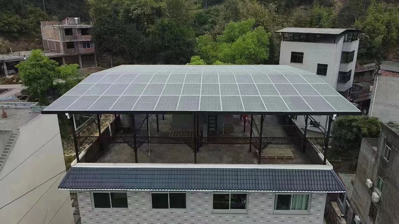 丹东15kw+10kwh自建别墅家庭光伏储能系统